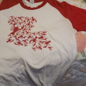 Louisiana crawfish  baseball T